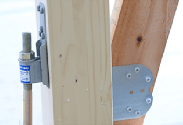 耐震金物の取付け